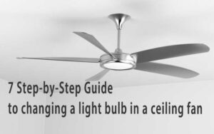 7 Step Guide To Changing a Light Bulb in a Ceiling Fan